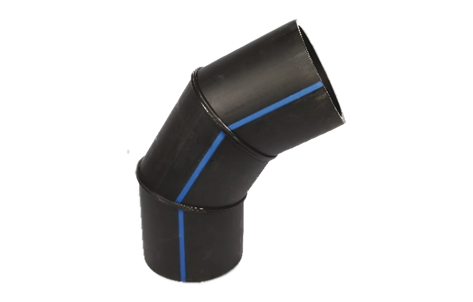 Отвод сварной PN10 трехсегментный ПЭ100 SDR 17